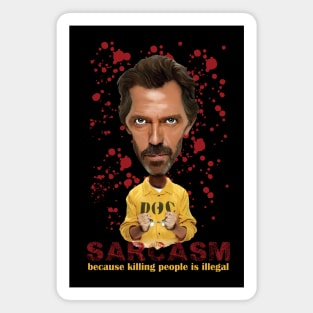 Caricature of Dr.House Magnet